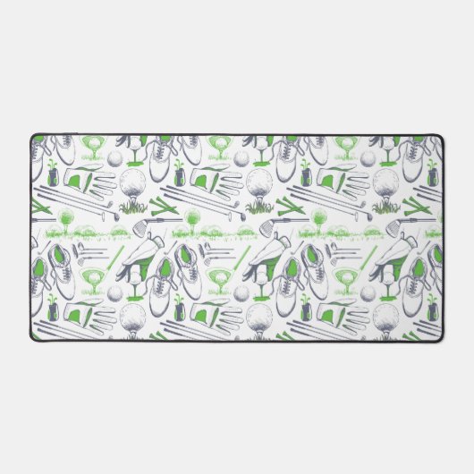 Groene Golf iconen patroon Bureaumat (Voorkant)
