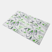 Groene Golf iconen patroon Deurmat (Schuin)