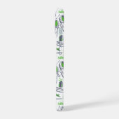 Groene Golf iconen patroon iPhone 15 Case (Linkerkant)