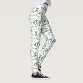 Groene Golf iconen patroon Leggings (Rechts)