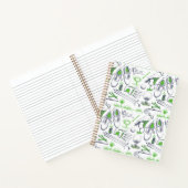 Groene Golf iconen patroon Notitieboek (Binnen)