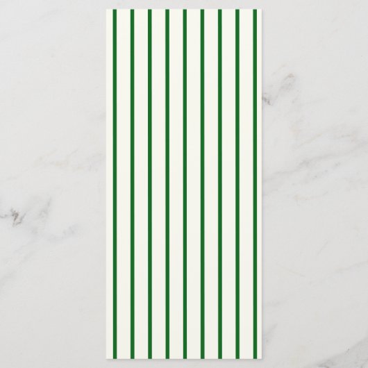 Groene Golf Lijn Tekeningen Menu (Achterkant)