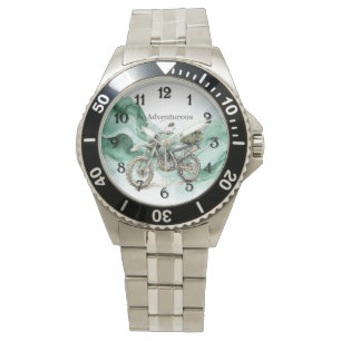 Groene Golf Motor Wees Avontuurlijk Horloge