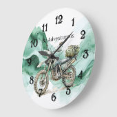 Groene Golf Motorfiets Wees Avontuurlijk Grote Klok (Hoek)