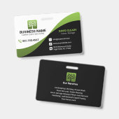Groene Golf Professionele Boom Onderhoud Gazons Badge (Voor- en achterkant)