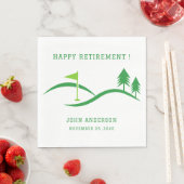 Groene Golf Thema Pensioenfeest Servetten (Insitu)