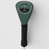 Groene Golf Toernooi Club Naam Golfheadcover (Voorkant)