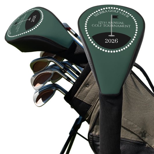 Groene Golf Toernooi Club Naam Golfheadcover