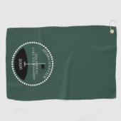 Groene Golf Toernooi Clubnaam Golfhanddoek (Horizontaal)