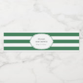 Groene golf waterfles etiket (Enkel label)