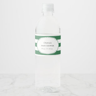 Groene golf waterfles etiket