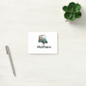 Groene golfautonaam man sportjongen cadeaus letter post-it® notes (Kantoor)