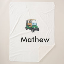 Groene golfautonaam man sportjongen cadeaus letter