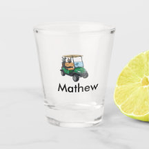 Groene golfautonaam man sportjongen cadeaus letter