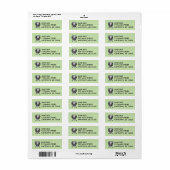Groene Golfbal en Adresetiketten Golfclubs Etiket (Full Sheet)