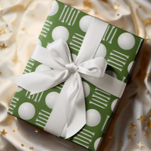 Groene Golfbal en T-shirt Gift Cadeaupapier