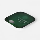 Groene golfbal golfers vrijgezellenfeest golf part papieren bordje (Gebogen)