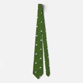 Groene Golfbal Monogram Golfer Vader Stropdas (Voorkant)