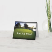 Groene Golfcursus in Dawn Bedankkaart (Voorkant)