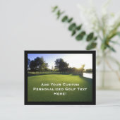 Groene Golfcursus in Dawn Briefkaart (Staand voorkant)