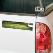 Groene Golfcursus in Dawn Bumpersticker (Op Truck)