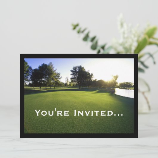 Groene Golfcursus in Dawn Kaart (Staand voorkant)