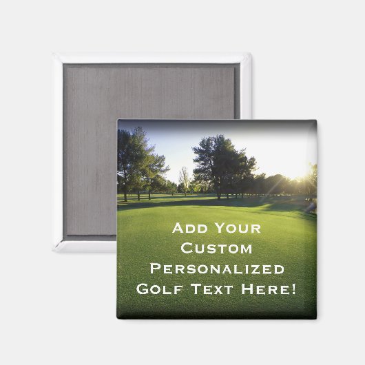 Groene Golfcursus in Dawn Magneet (Voorkant / Achterkant)