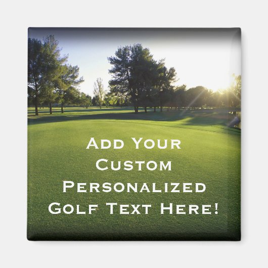 Groene Golfcursus in Dawn Magneet (Voorkant)