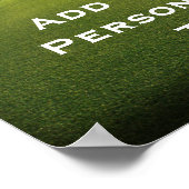 Groene Golfcursus in Dawn Poster (Hoek)