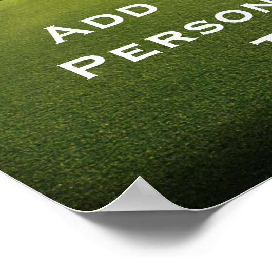 Groene Golfcursus in Dawn Poster (Hoek)