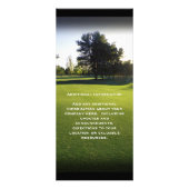Groene Golfcursus in Dawn Reclamekaart (Achterkant)