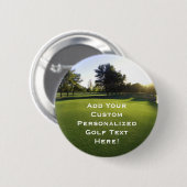 Groene Golfcursus in Dawn Ronde Button 5,7 Cm (Voorkant /achterkant)
