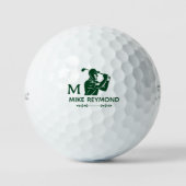 groene golfer golfballen (Voorkant)