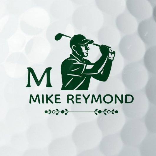 groene golfer golfballen