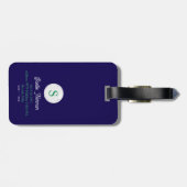 Groene Golfer met Golf Club Elegant Bagagelabel (Achterkant horizontaal)