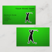 Groene  Golfer Visitekaartje (Voorkant / Achterkant)