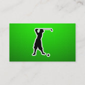Groene  Golfer Visitekaartje (Achterkant)