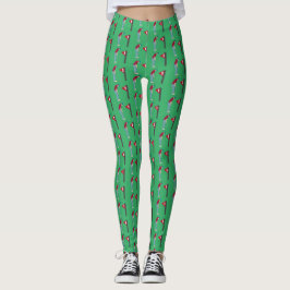 Groene Golfers met snijtanden Leggings