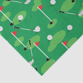 Groene Golfers Tissuepapier (Detail)
