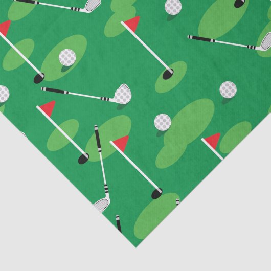 Groene Golfers Tissuepapier (Detail)