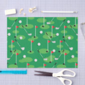 Groene Golfers Tissuepapier (Craft)