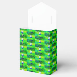 Groene Golfing Tiled Favor Boxes Bedankdoosjes