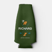 groene golfkantelkoeler op maat flesjeskoeler (Voorkant)