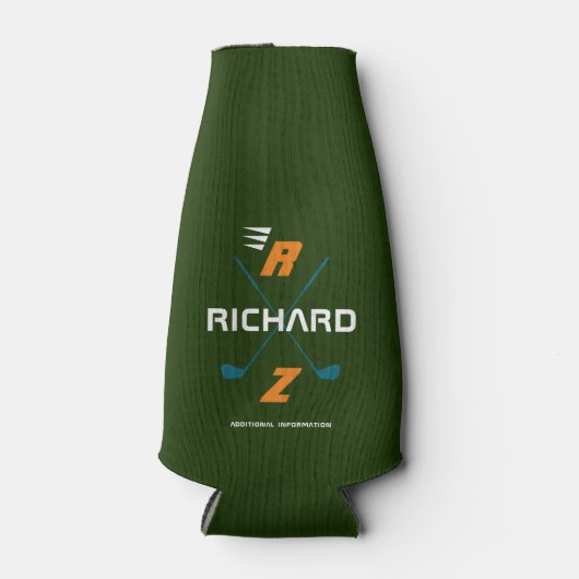 groene golfkantelkoeler op maat flesjeskoeler (Voorkant)
