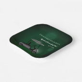 Groene golfkar golfers vrijgezellenfeest golffeest papieren bordje (Gebogen)