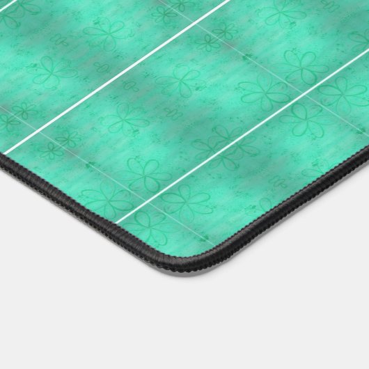 Groene golflengten Patroon Desk Mats Bureaumat (Hoek)