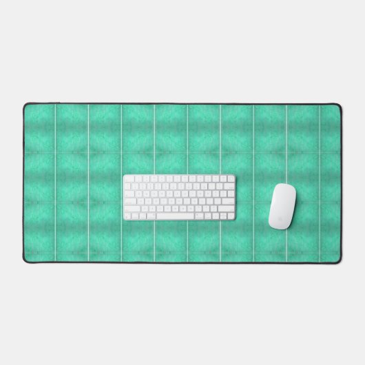 Groene golflengten Patroon Desk Mats Bureaumat (Keyboard & Muis)