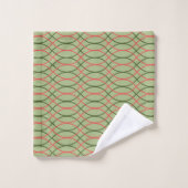 Groene golven bad handdoek (Wasdoekje)