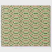 Groene golven cadeaupapier (Vlak)
