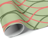 Groene golven cadeaupapier (Rol Hoek)